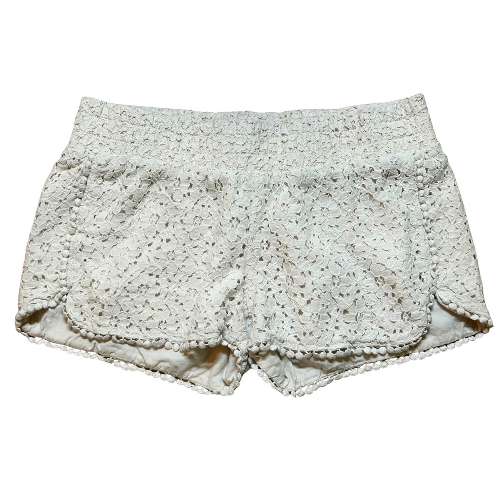 Tinseltown White Lace Women’s Shorts